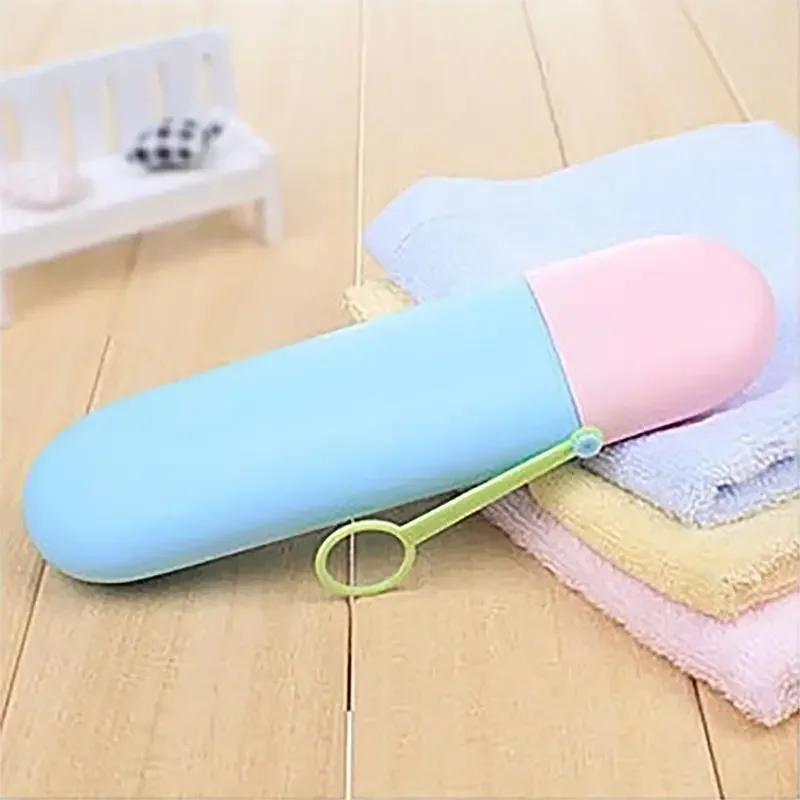 Portable Toothbrush Toothpaste Case Cover Holder, Hiking Camping Toothbrush Storage Box, Wash Cup, Cosmetic Capsule Case