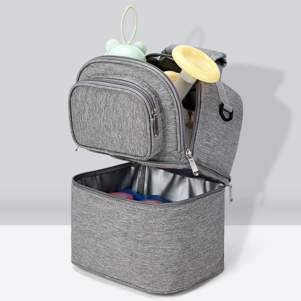 Large Capacity Breastmilk Cooler Bag Double Layer Baby Food Backpack Maternity Backpack  Maternity