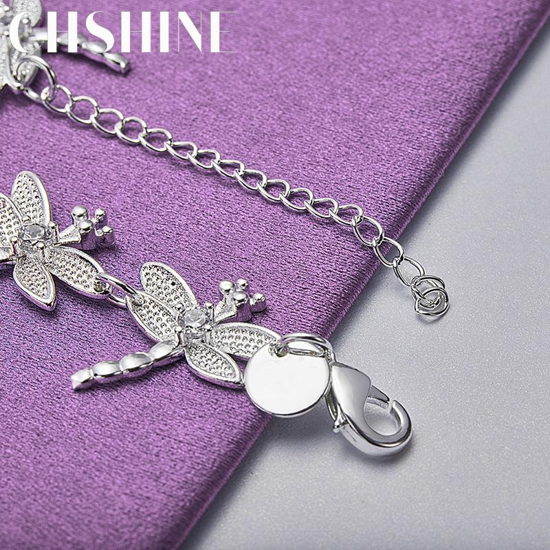 CHSHINE 925 Sterling Silber Libelle Kette Armband Für Frauen Männer Hochzeit Party Hohe Qualität Mode Charme Schmuck