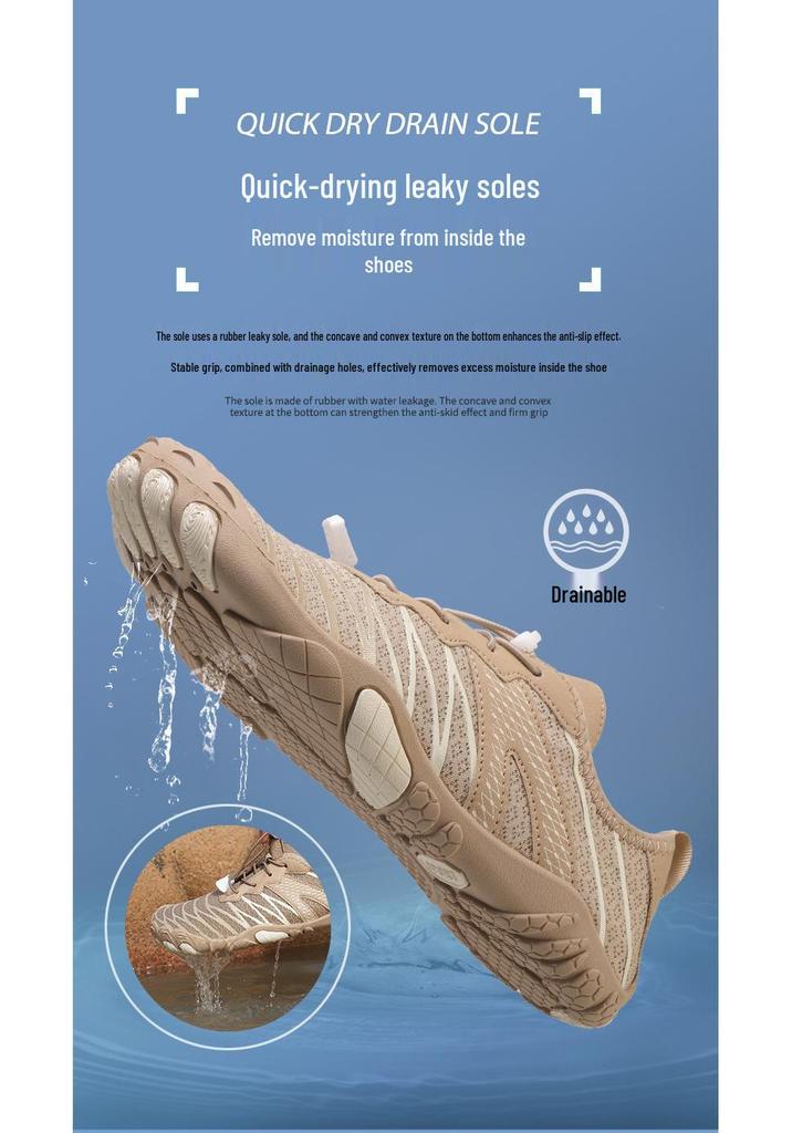 2025 Men's Breathable Five-Finger Water Shoes: Sport, Hiking, Beach, and Swimming