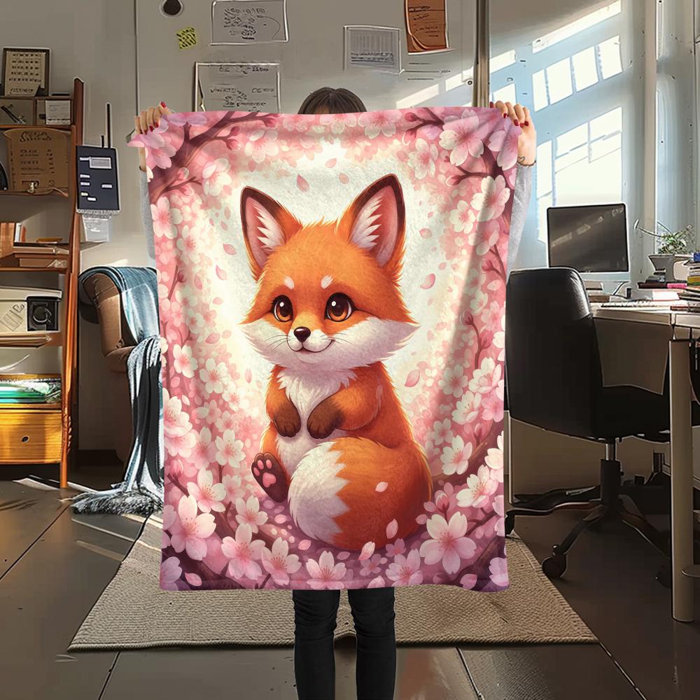 1 Pezzo Coperta in Flanella con Stampa Cartone Animato, Alta Qualità Confortevole per Tutte le Stagioni, Decorazione per la Casa, Calore e Comfort, Perfetta per Regalo di Natale Compleanno