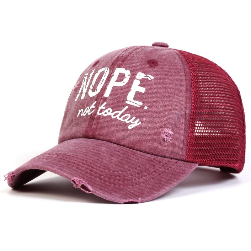 Letter Embroidered Baseball Cap for Women Spring Summer Outdoor Unisex Water Wash Snapback Hat Sports Casual Men Hip Hop Hat