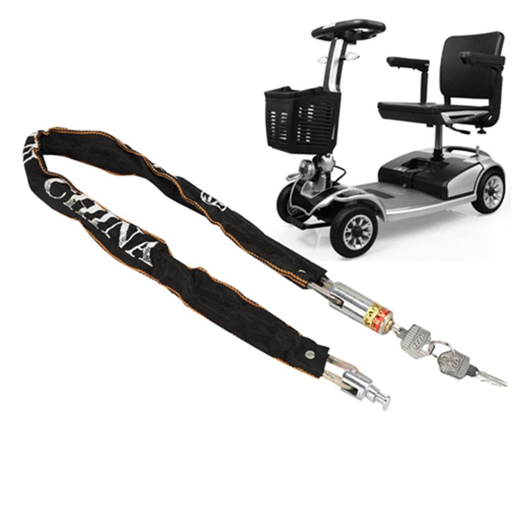 Mobility Scooter Chain Lock Anti-Theft Motorcycle Mobility Scooter Chain Lock Bike Wheelchair Lock Mobility Scooter Lock