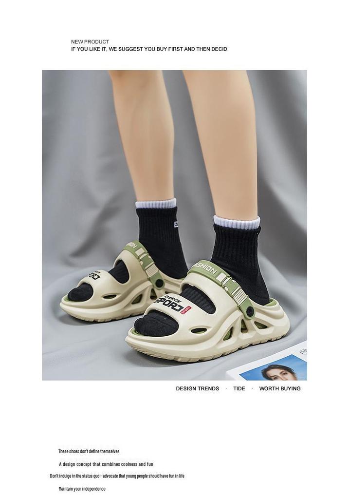 Zapatillas de Verano Elegantes para Hombre con Tira Única de EVA para Exteriores y Conducir