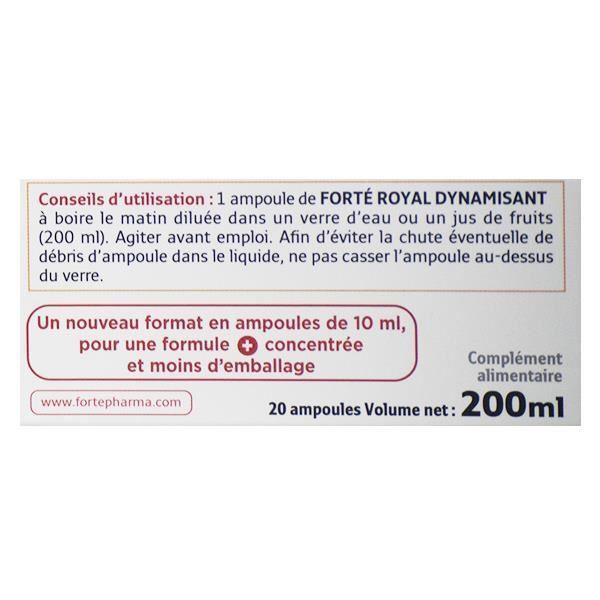 Forté pharma forté royal dynamisant 20 ampoules