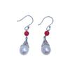 Ziyue Zhuji Pearls Gentle and minimalist style S9Silver tian Freshwater pearl drop earrings, versatile and unique