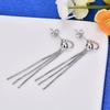 Popular Round Bead Earrings High-end Earrings Tassels