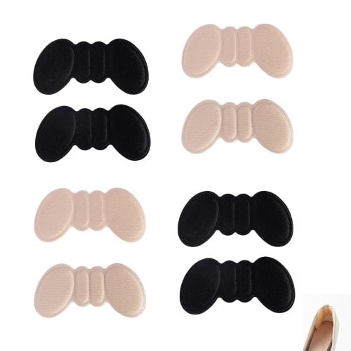 LUYING Butterfly-Shaped Heel Pads, Prevent Blisters, Pain Relief, Adjustable Heel Pads with Adhesive, Anti-Slip, Cushioned Heel Pads for High Heels, U