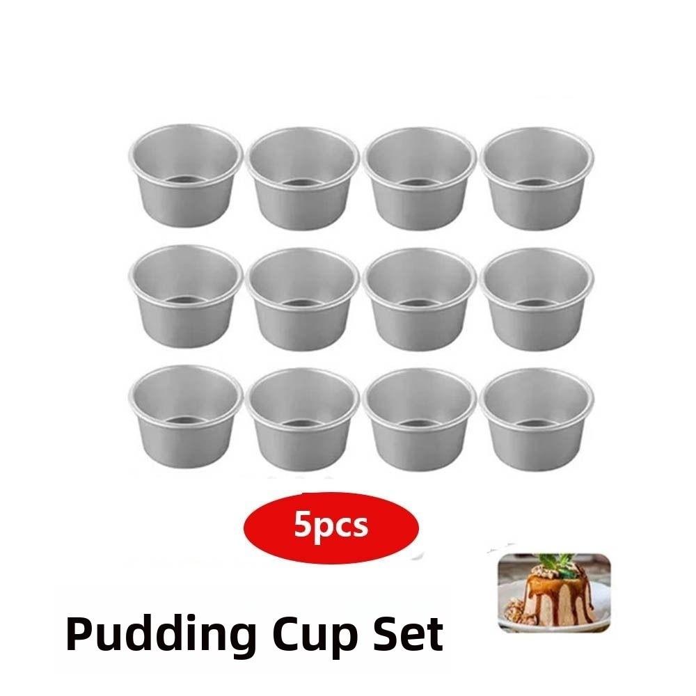 5Pcs Small Tin Nonstick Cupcakes Cup Aluminum Zinc Zinc Alloy Cake Mold Pan Eggs Tart Moulds Cake Making