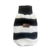 Special Autumn and Winter Pet Clothes Coral Fleece Striped Warm Dog Teddy Thicker Than Bear Small and Medium Dogs