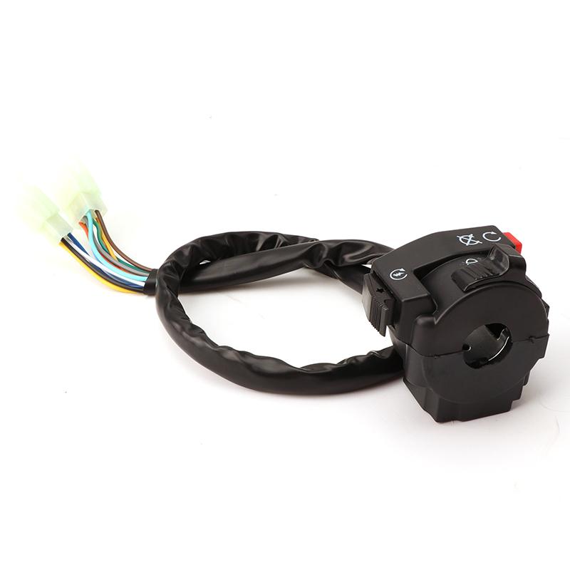 Motorcycle Handlebar Switch Assembly Multi-function Left Turn Signal Horn Start Choke Starter Switch For 7/8" 22mm ATV/Quad