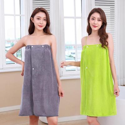 Damen Tragbares Saugfähiges Badetuch Wickel - Großer Einfarbiger Rock für Salon- & Dampfbadnutzung (300 g / m²)