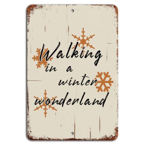 

Winter Wonderland Rustic Vertical Sign AluminumAluminum 20x30cm（7.8x11.8inch）