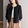 Women's Spring Loose Long-sleeved Cardigan Top Casual Jacket