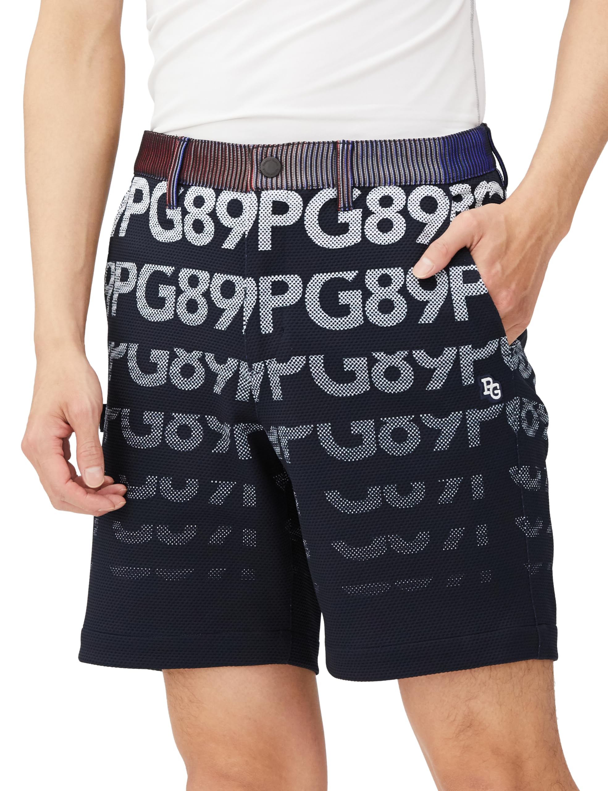 

shorts Golf Navy 4 [Pearly Gates] Men s (blister jacquard) / / 053-4132319 121_Dark [M]