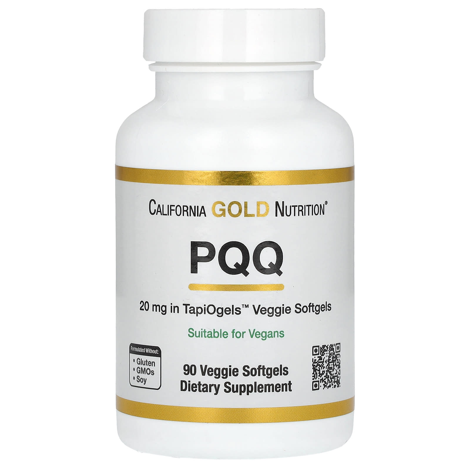 

Pqq, 20Mg, 90 Veggie Softgels