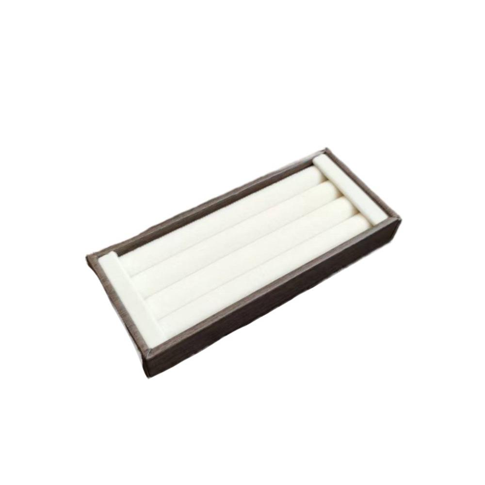 

Flannelette Velvet Jewelry Tray PU Velvet Jewelry Display Holder Nightstand Style 6