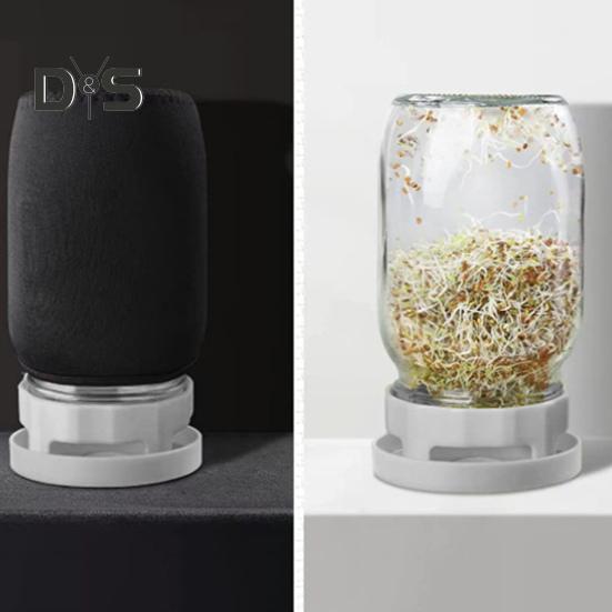 2Pcs Stainless Steel Sprouting Lids for Mason Jars Wide Mouth Mason Jar Screen Lids for Sprouting Kit Germination Cover Sprout Maker BPA-Free