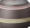 Tokoname Ware Takeharu Pot, Pink and Yellow Lines, Y1212