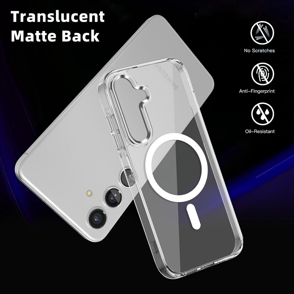 For Samsung Galaxy A16 4G/5G Case Compatible with MagSafe TPU+PC Transparent Phone Cover