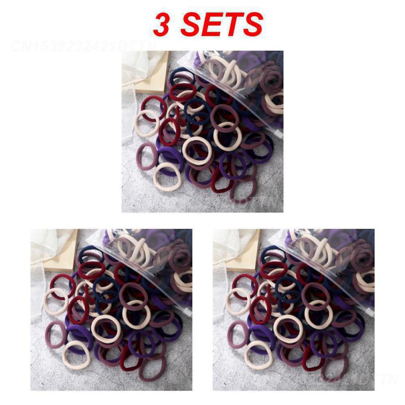 1/2/3SETS Hair Ring Easy To Use Fabric Art Hair Rope Firm Elastic Headband Portable General Womens Headband Not Easy To Disperse