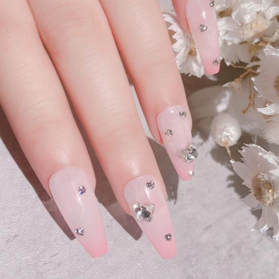 Ornamenti per Unghie Grandi Decorazioni Multiuso per Nail Art con Cristalli Finti Effetto 3D Decorazioni per Unghie a Cuore Ciondoli per Unghie Ornamenti per Unghie per Ragazza