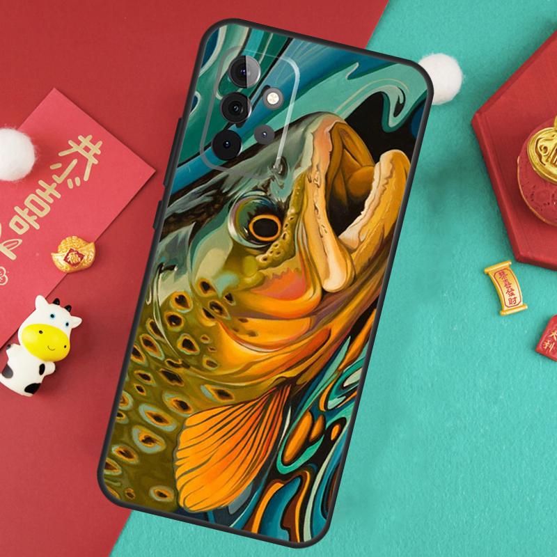 

Brown Trout Fly Fishing Case For Samsung Galaxy A17 A55 A35 A15 A32 A52 A13 A33 A53 A14 A34 A54 A06 A16 A26 A36 A56 Samsung A33 5G