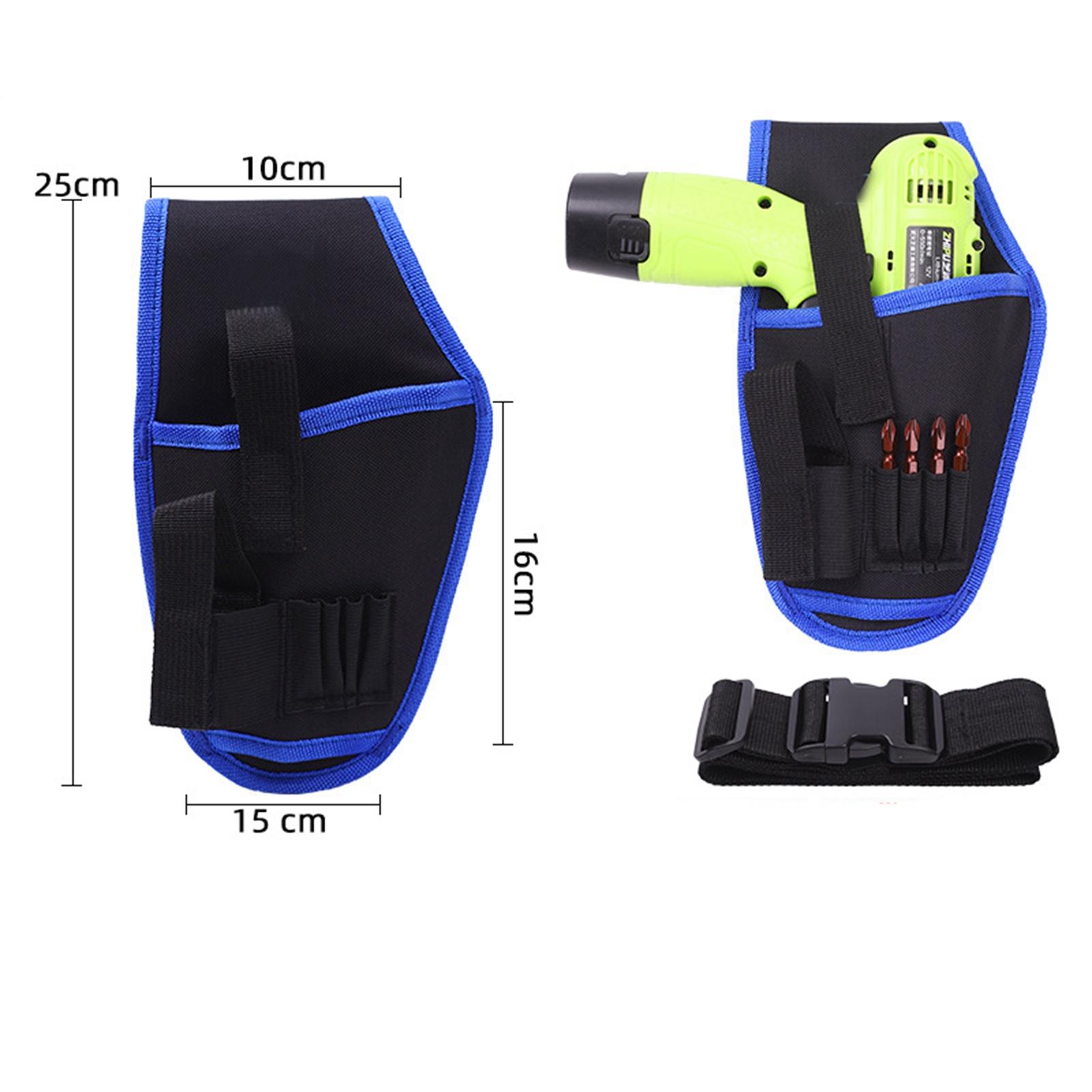 

Сумка для инструментов, многофункциональная, портативная, небольшая, из ткани Оксфорд, сумка для инструментов для ремонта, сумка для электрика, инструмент синий