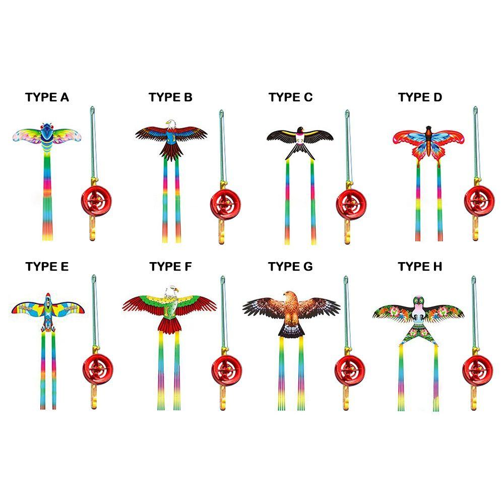 Parrot Eagle Swallow Airplane Butterfly Large Eagle Kites Fishing Rod Kite  Garden Outdoor Sports