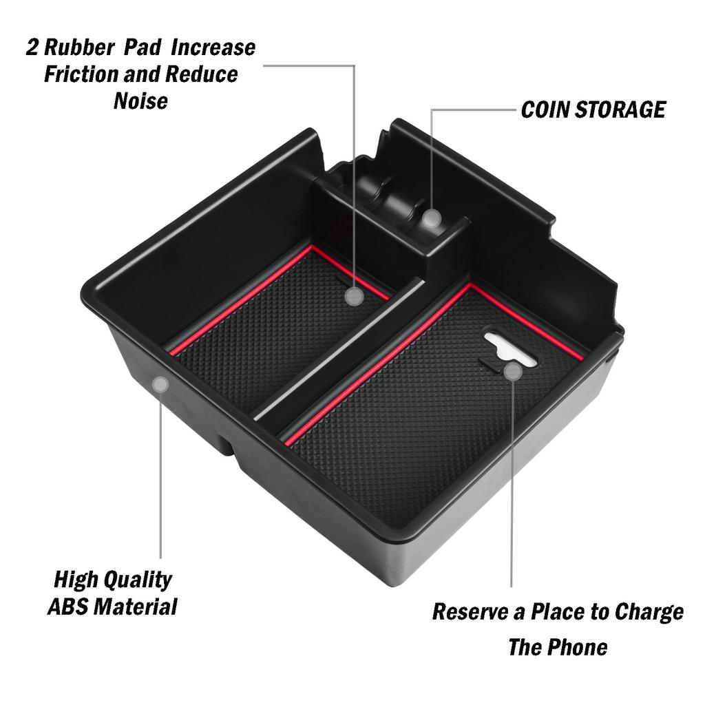 Center Console Organizer For 2019 2020 2025 2025 2025 XL XLT Lariat Accessories Ford Ranger Armrest Storage Box Insert Tray