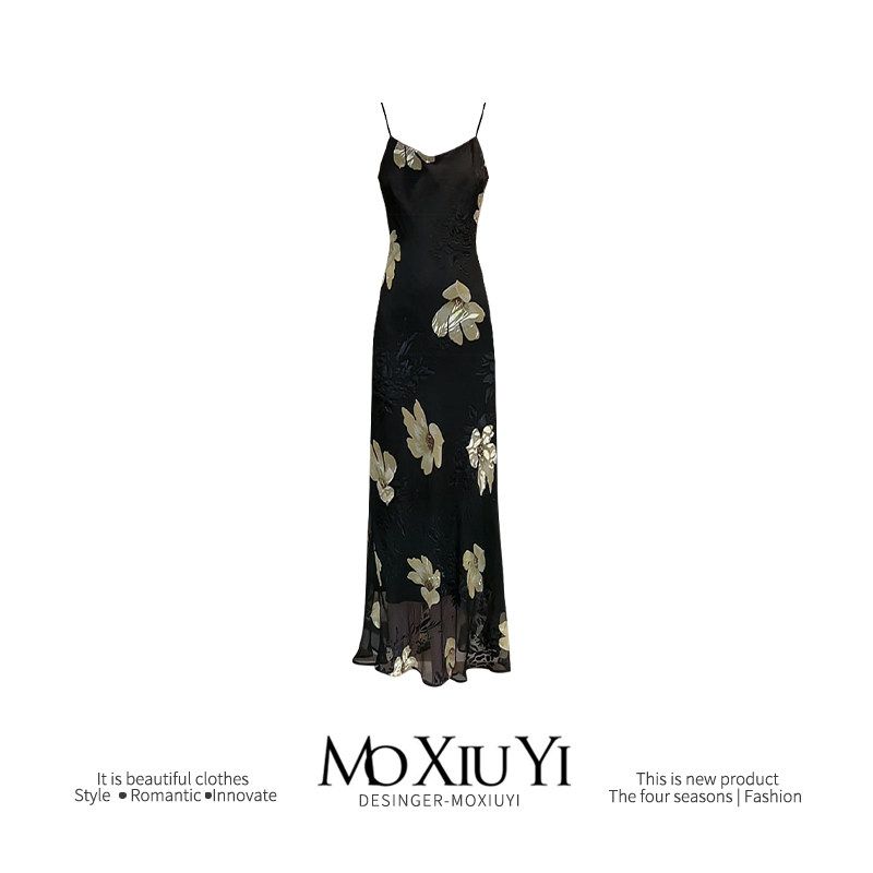 

Studio Mandala Burnt out Beautiful Long Suspender Skirt Dress S