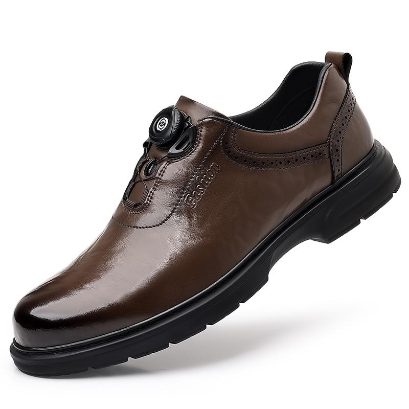 

Мода 2025 Новые Кожаные Мужские Оксфорды Формальная Обувь Модные Мужские Кроссовки на Шнуровке Свадебная Вечеринка Офис Деловая Повседневная Обувь 38 коричневый