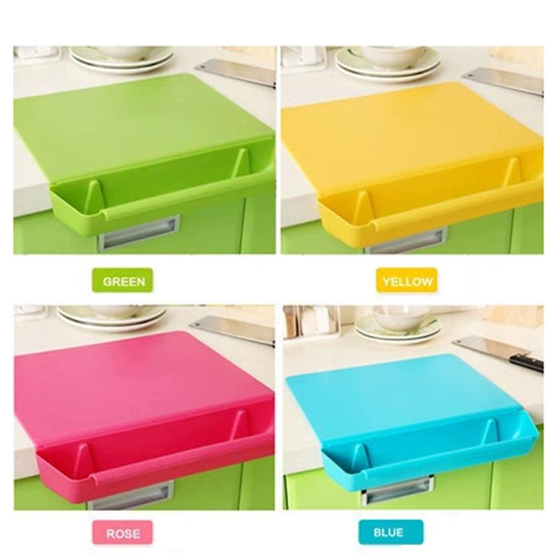 2-In-1 Cutting Board Kitchen Chopping Board With Container Cutting Board With Slot Cutting Vegetable Meat Tools Kitchen Stuff