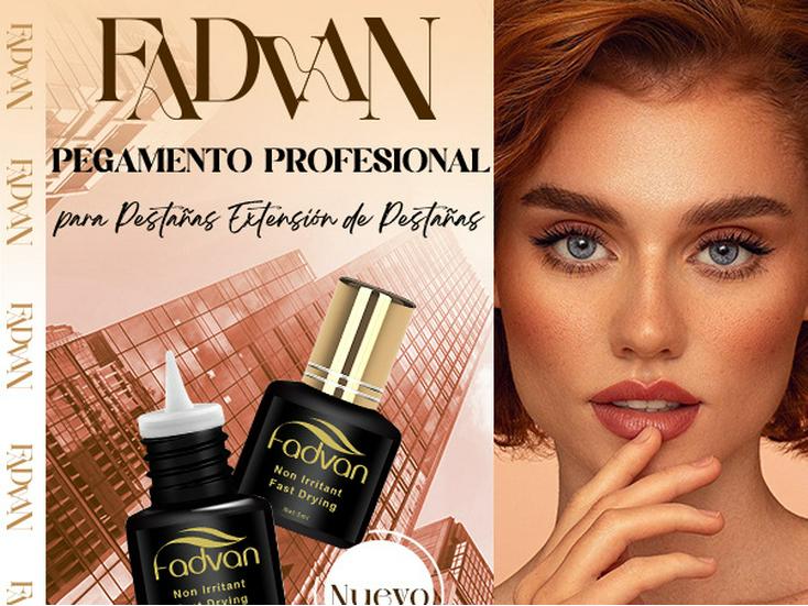 FADVAN 5ml/10ml Black Gold Eyelash Glue – Strong, Long-Lasting Adhesive for False Eyelashes.