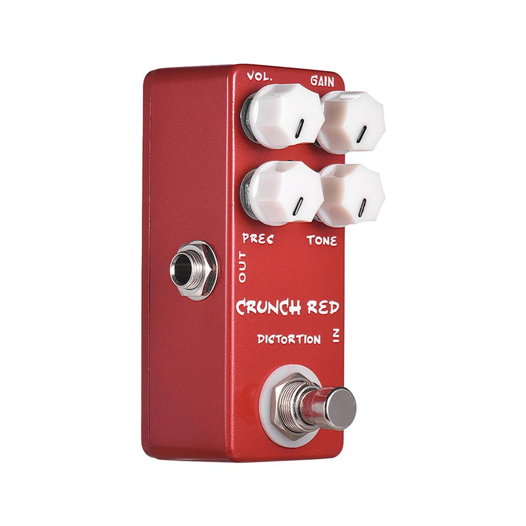 MOSKYAudio CRUNCH RED Distortion Guitar Effect Pedal Full Metal Shell True Bypass