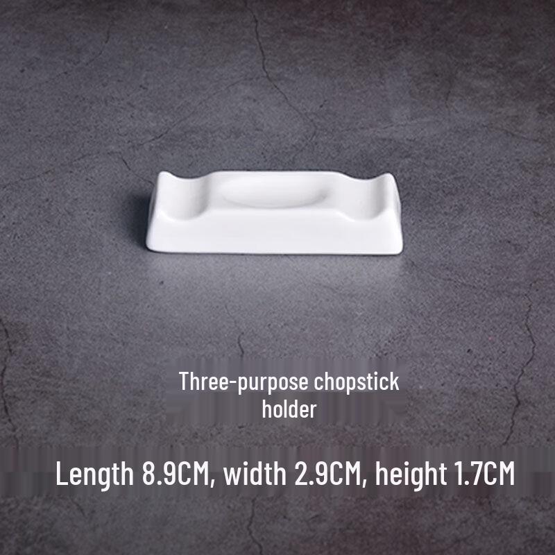 Pure White Ceramic Multi-Purpose Chopstick Rest