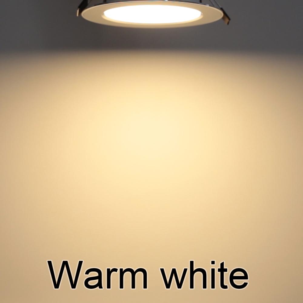 10Pcs/Lot LED Downlight 220V Recessed Round Ceiling Dowm Light Bedroom Indoor Living Room For Home Decor Lighting LED Spot Lamp