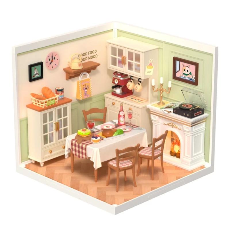 ROBOTIME Rolife 3D Puzzle Super Creator Warm Room DIY Miniature House (DW015B) | 1:24 Scale