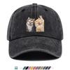 Pc Pcs Fun Cat Tongue Print Baseball Cap with Pouting Kitten Adjustable Unisex Hat Suitable for Lightweight Breathable Su