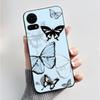 For TCL 50 LE K23 K24 Case Back Cover Luxury Butterfly Flowers Black Shockproof Soft Silicone Bumper Phone Casing TCL 50LE Coque