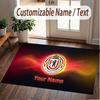 Custom Rug Union Berlin Pattern Print Name Text Soft Non‑Slip Floor Carpet for Home Indoor Decoration