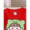 Kids Sweatshirt Crewneck Sweatshirt Featuring a Frog Hat, Rain Boots Designed for Water Splashes, Machine Washable