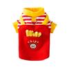 New dog clothes cute fries can lead small dogs autumn and winter two-legged sweater cat pet clothing