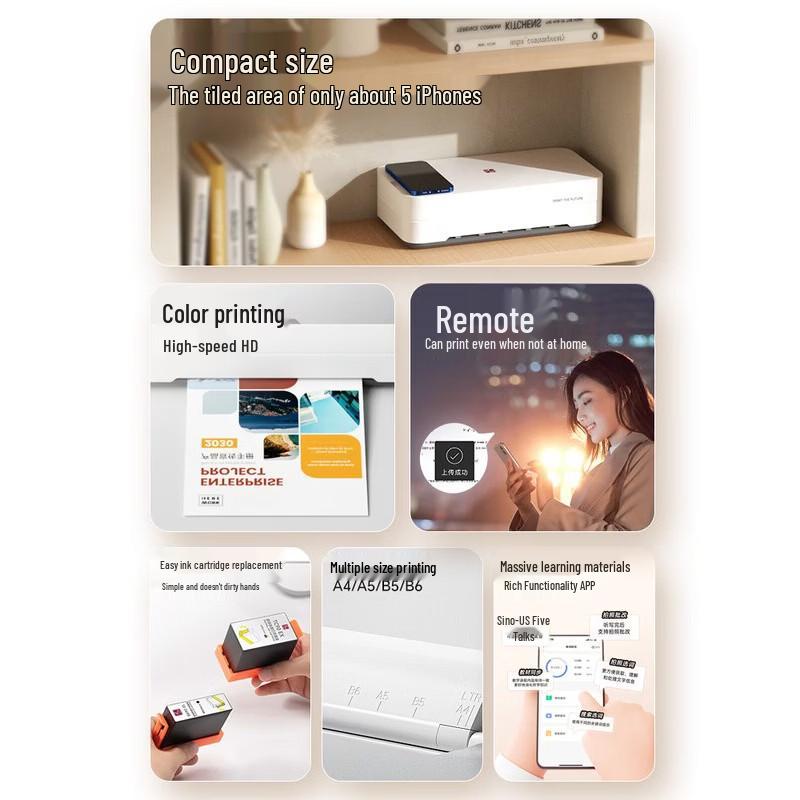 HPRT V1 Color Wireless Photo Printer CN plug (adapter included)