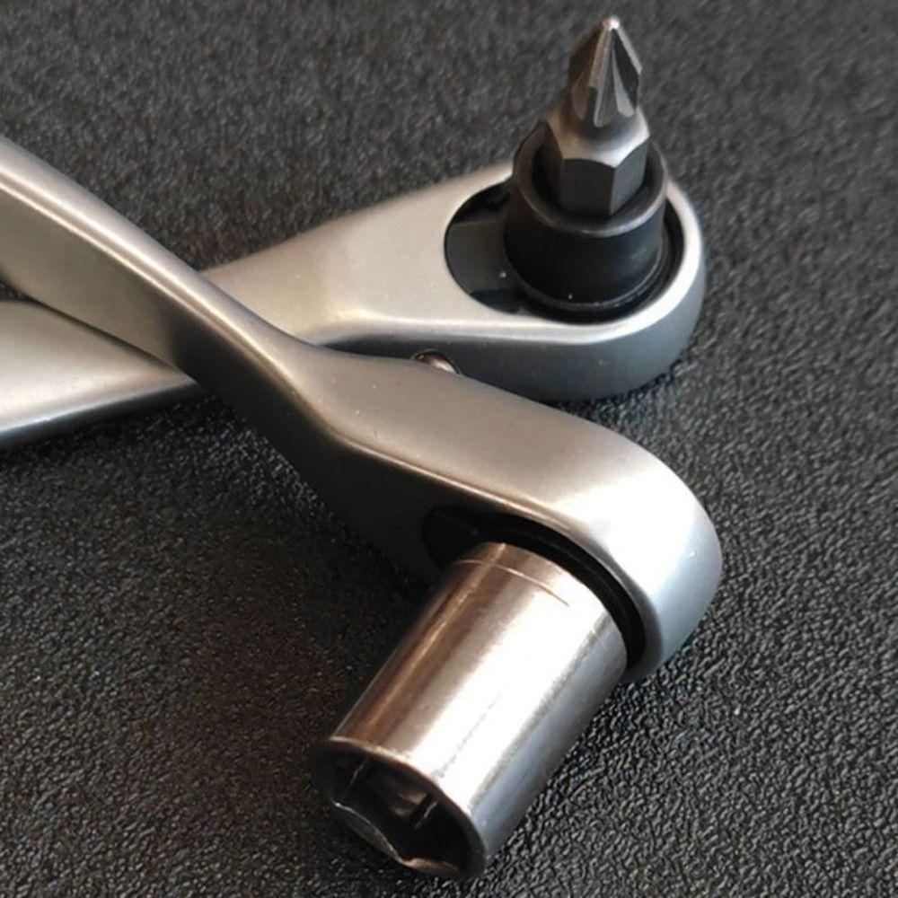 72 Teeth Mini Ratchet Wrench Quick Release Bidirectional Ratchet Spanner  For Vehicle Bicycle Bike