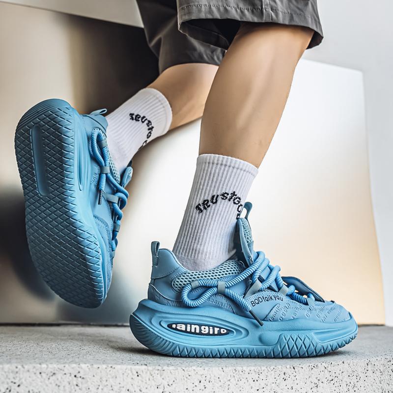 Men's Trend Clunky Sneaker Outdoor Non Slip Breathable Casual Running Sport Shoes Comfortable Work Shoes