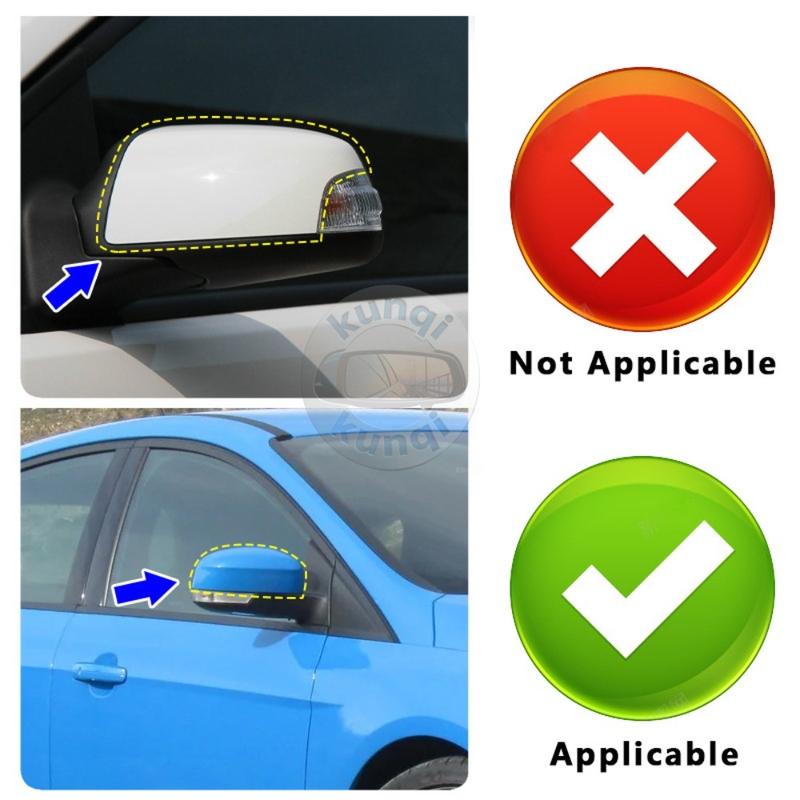 Door Mirror Cover For Ford Focus MK2 2009-2011 For Ford Focus MK3 2011-2018 Mondeo MK4 2010-2014 Side Mirror Cap Car Accessories