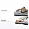 Nike Dunk Low SE GS Sail Multi-Camo Dětské tenisky Vícebarevné Vintage-Zelená Celková-Oranžová DB1909-100