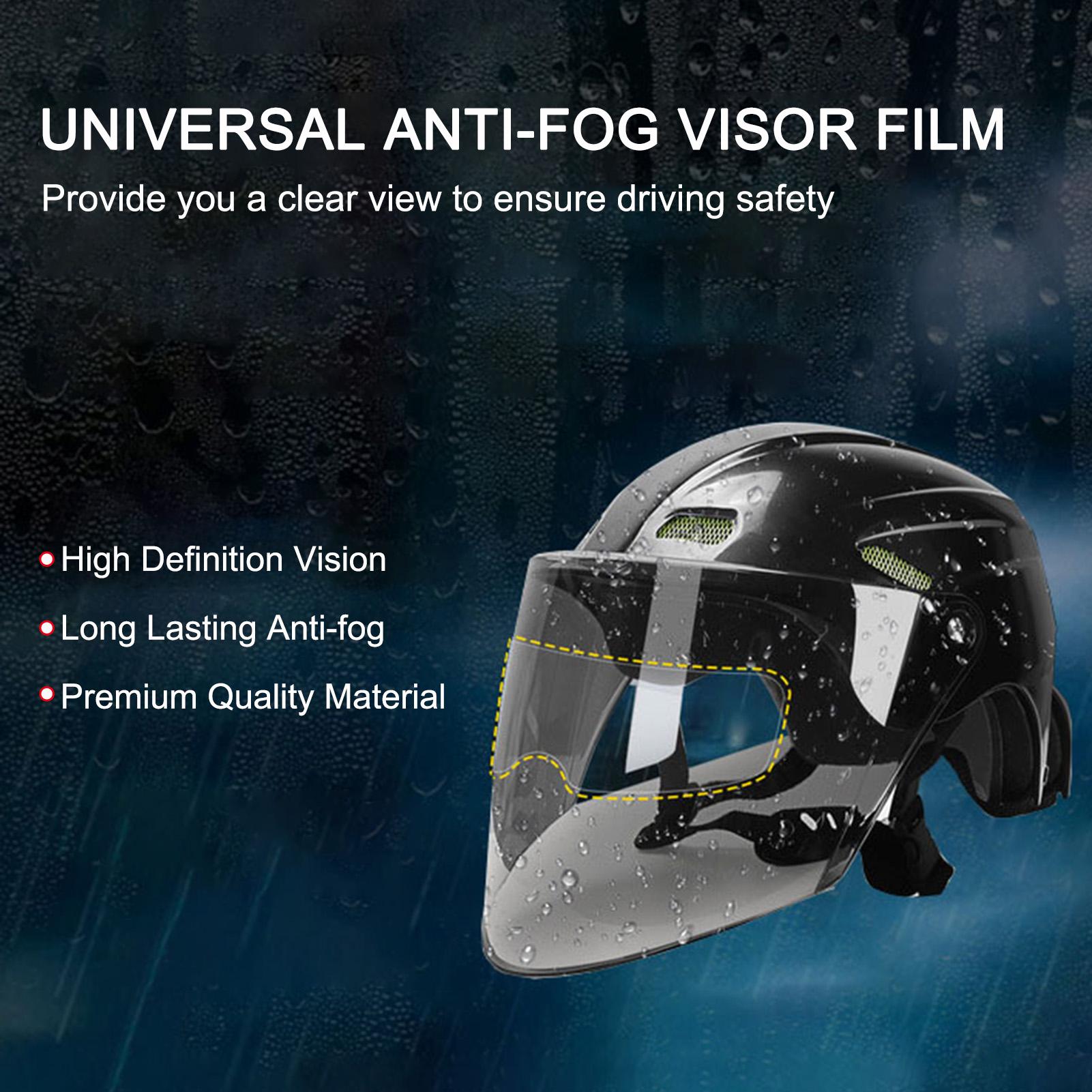 

Universal Anti Fog Rainproof Helmet Shield Film Raining Fog Anti Film for Helmet Visor Film Protection Sticker Lens светло-синий