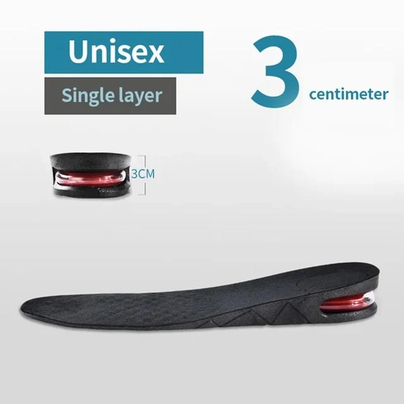 Nuova Soletta Rialzante per Piedi 3cm 5cm 7cm 9cm Altezza Variabile Scarpe Solette Uomo Donna Ammortizzante ad Aria Solette per Scarpe 1 Paio